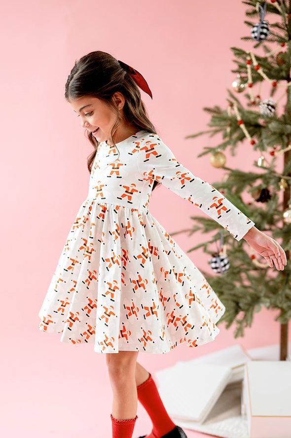 Girls Dress | Gwendolyn- Santa Angels | Ollie Jay - The Ridge Kids