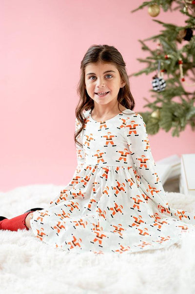 Girls Dress | Gwendolyn- Santa Angels | Ollie Jay - The Ridge Kids