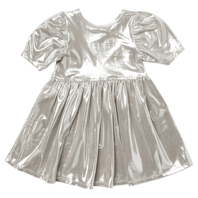 Girls Dress | Lame: Laurie- Champagne | Pink Chicken - The Ridge Kids