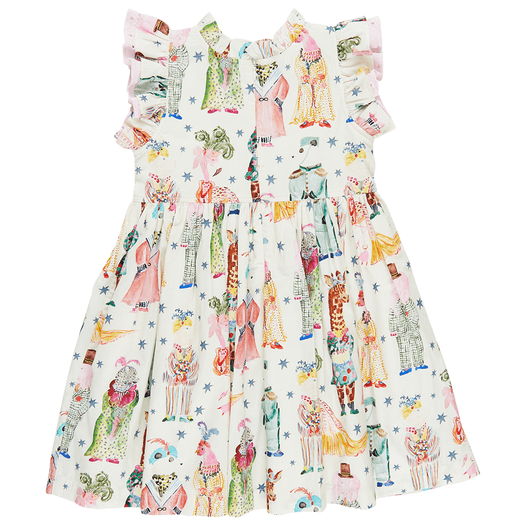 Girls Dress | Leila- Circus Animals | Pink Chicken - The Ridge Kids