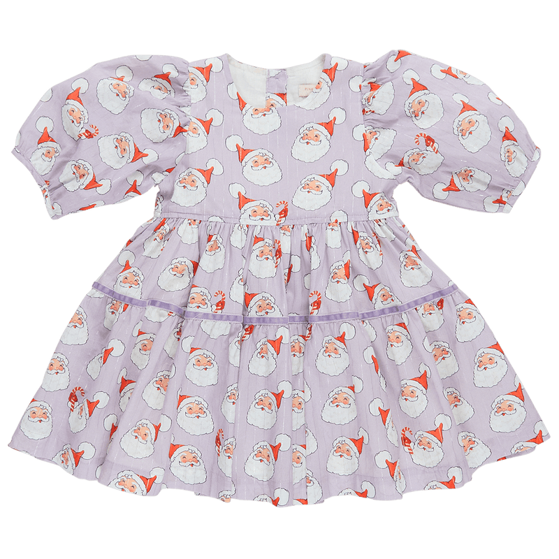 Girls Dress | Maribelle- Lavender Santa | Pink Chicken - The Ridge Kids