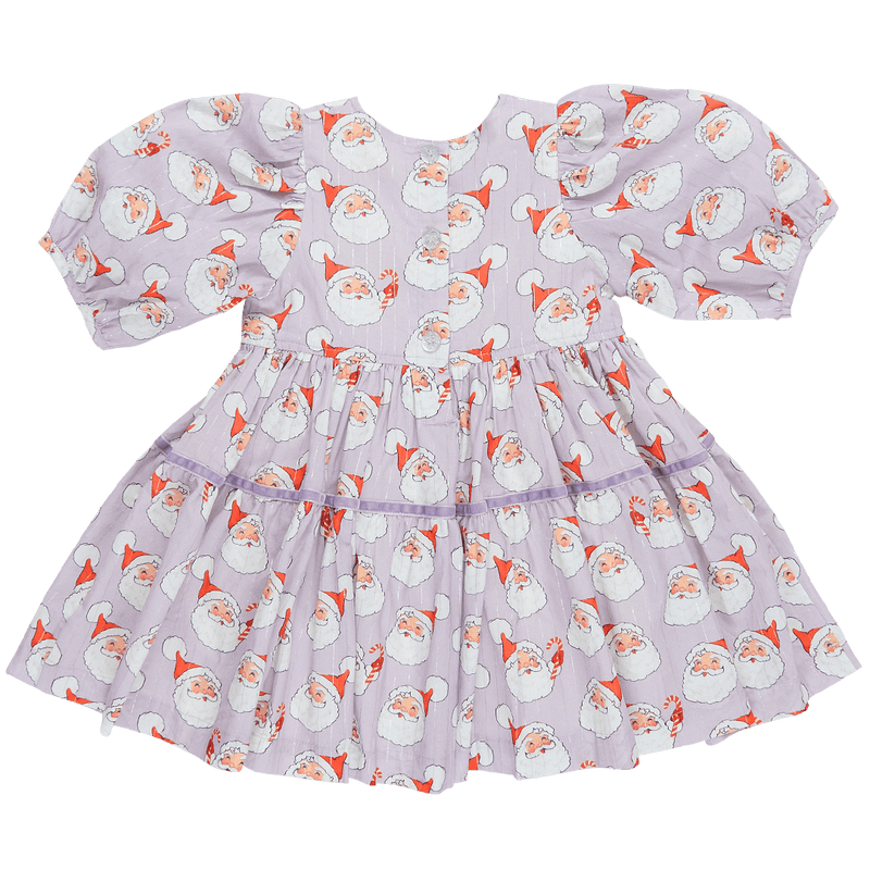 Girls Dress | Maribelle- Lavender Santa | Pink Chicken - The Ridge Kids