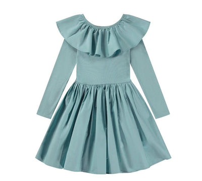 Girls Dress | Organic Cotton Cille Dress in Calm | Molo - The Ridge Kids