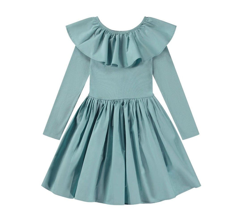 Girls Dress | Organic Cotton Cille Dress in Calm | Molo - The Ridge Kids