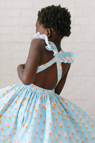 Girls Dress | Rosita Dress - Ice Cream Dreams| Ollie Jay - The Ridge Kids