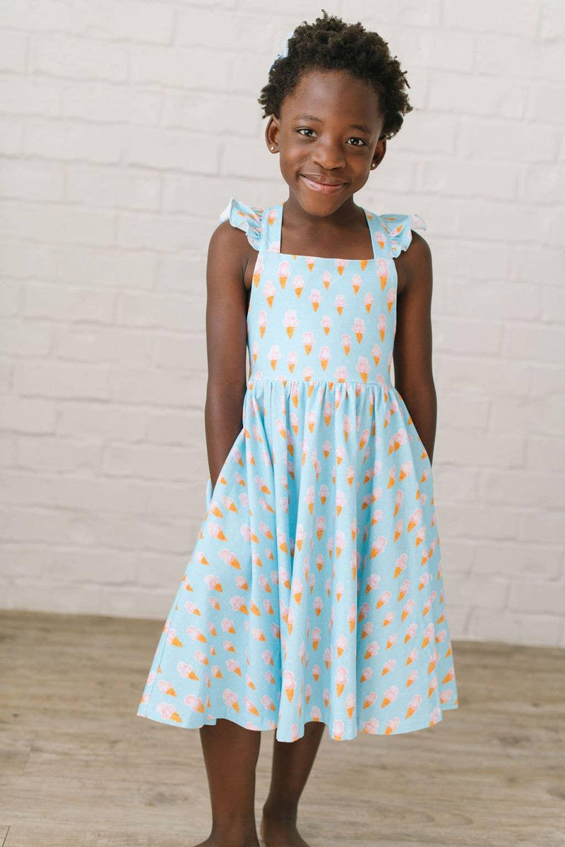 Girls Dress | Rosita Dress - Ice Cream Dreams| Ollie Jay - The Ridge Kids