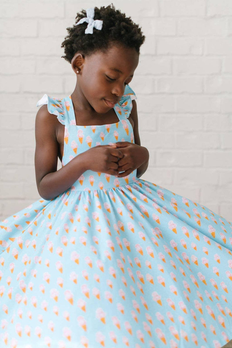 Girls Dress | Rosita Dress - Ice Cream Dreams| Ollie Jay - The Ridge Kids