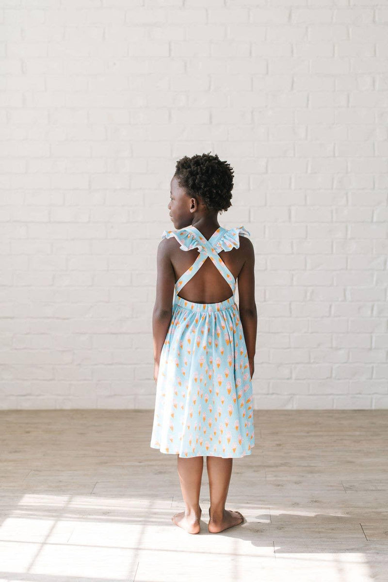 Girls Dress | Rosita Dress - Ice Cream Dreams| Ollie Jay - The Ridge Kids