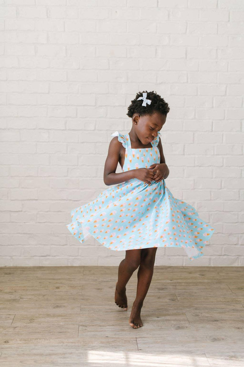 Girls Dress | Rosita Dress - Ice Cream Dreams| Ollie Jay - The Ridge Kids