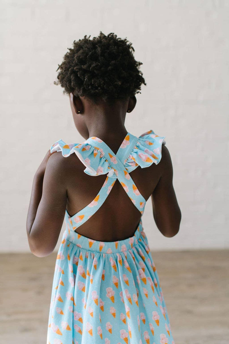 Girls Dress | Rosita Dress - Ice Cream Dreams| Ollie Jay - The Ridge Kids