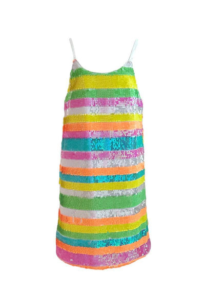 Girls Dress | Sequin Summer Stripe | Lola and the Boys - The Ridge Kids