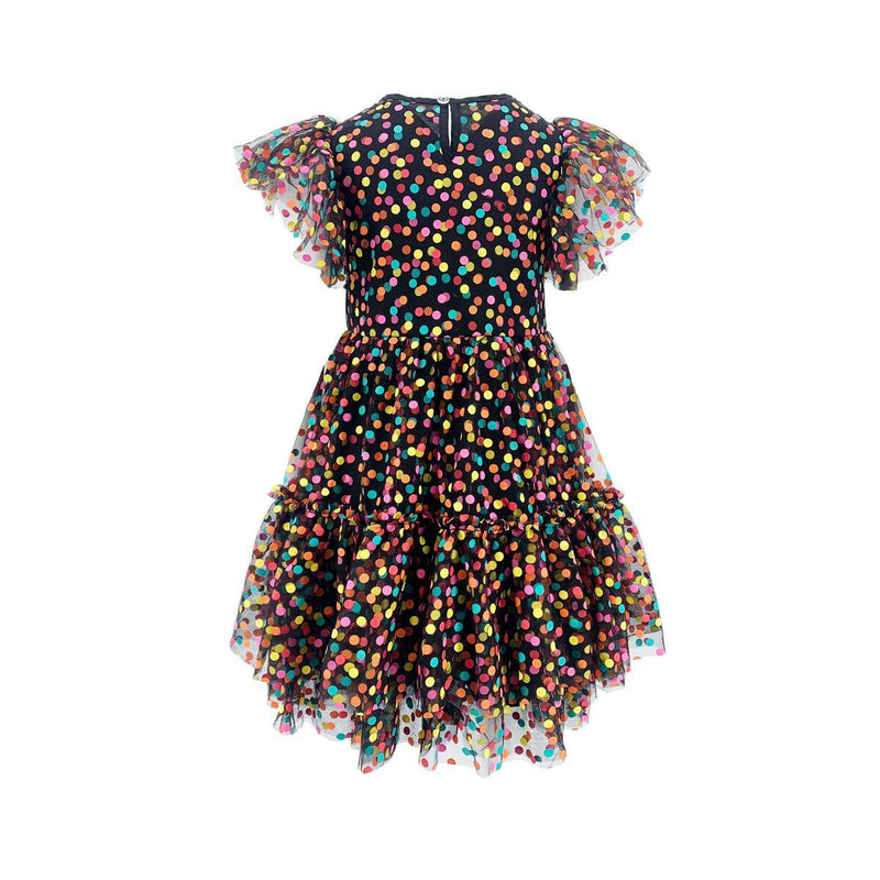 Girls Dresses | Black Funfetti Surprise Dress | Lola and The Boys - The Ridge Kids