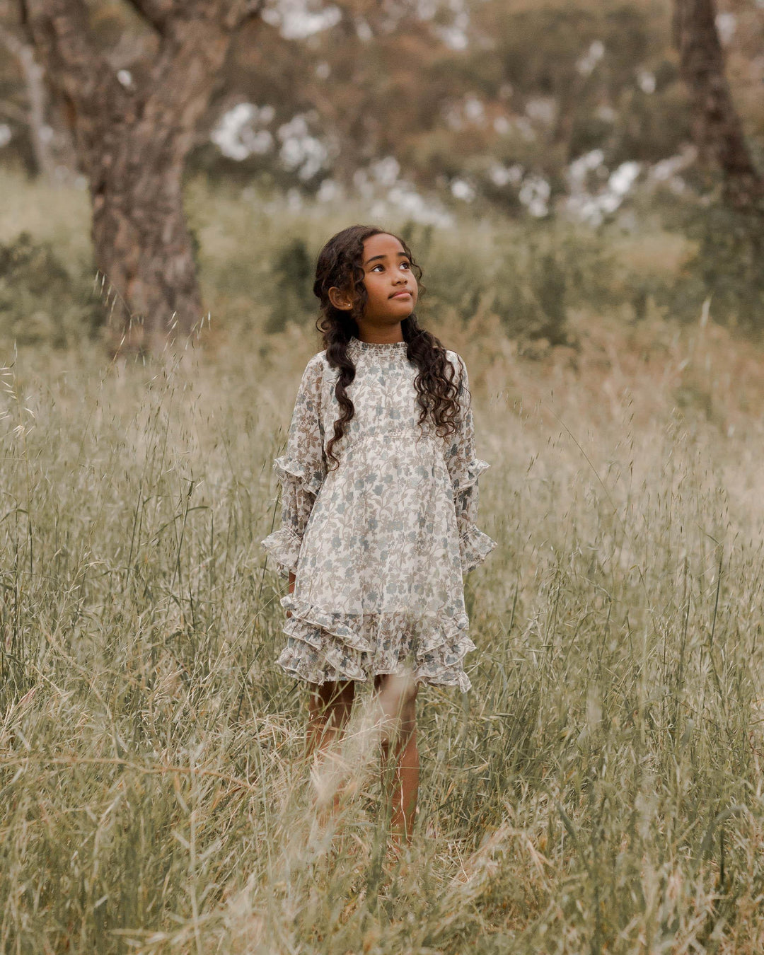 Girls Dresses | Mirabelle Dress in Cornflower Blue | Noralee