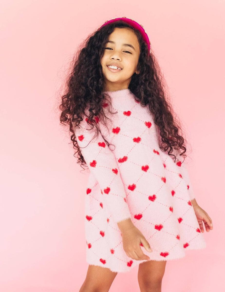 Girls Dresses | Sweetheart Sweater Dress | Lola and The Boys The Ridge Kids Girls Dresses | Sweetheart Sweater Dress | Lola and The Boys The Ridge Kids
