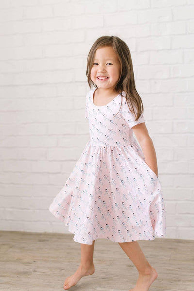 Girls Dress| Classic Twirl- Dalmatian | Ollie Jay - The Ridge Kids