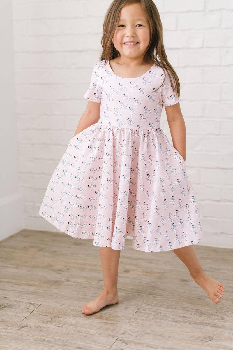 Girls Dress| Classic Twirl- Dalmatian | Ollie Jay - The Ridge Kids