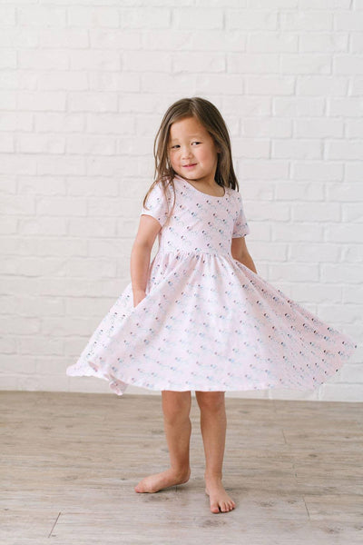 Girls Dress| Classic Twirl- Dalmatian | Ollie Jay - The Ridge Kids