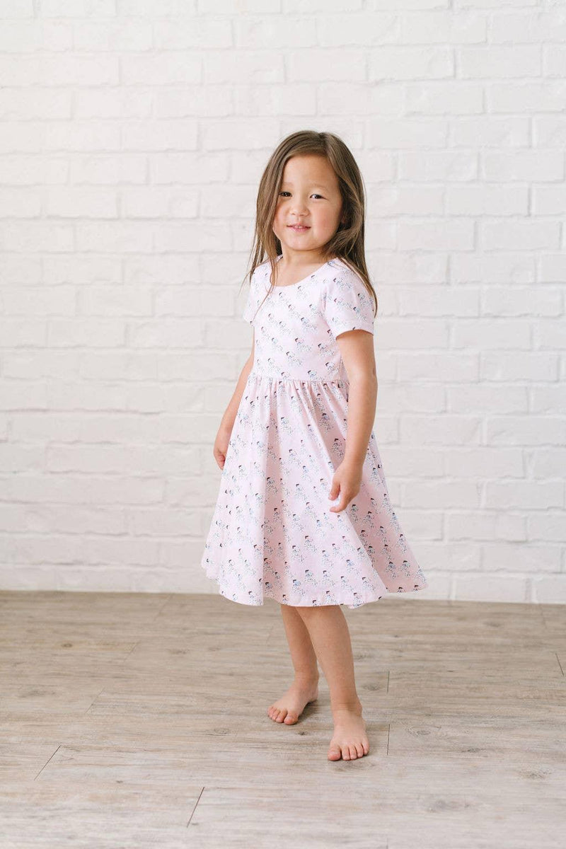 Girls Dress| Classic Twirl- Dalmatian | Ollie Jay - The Ridge Kids