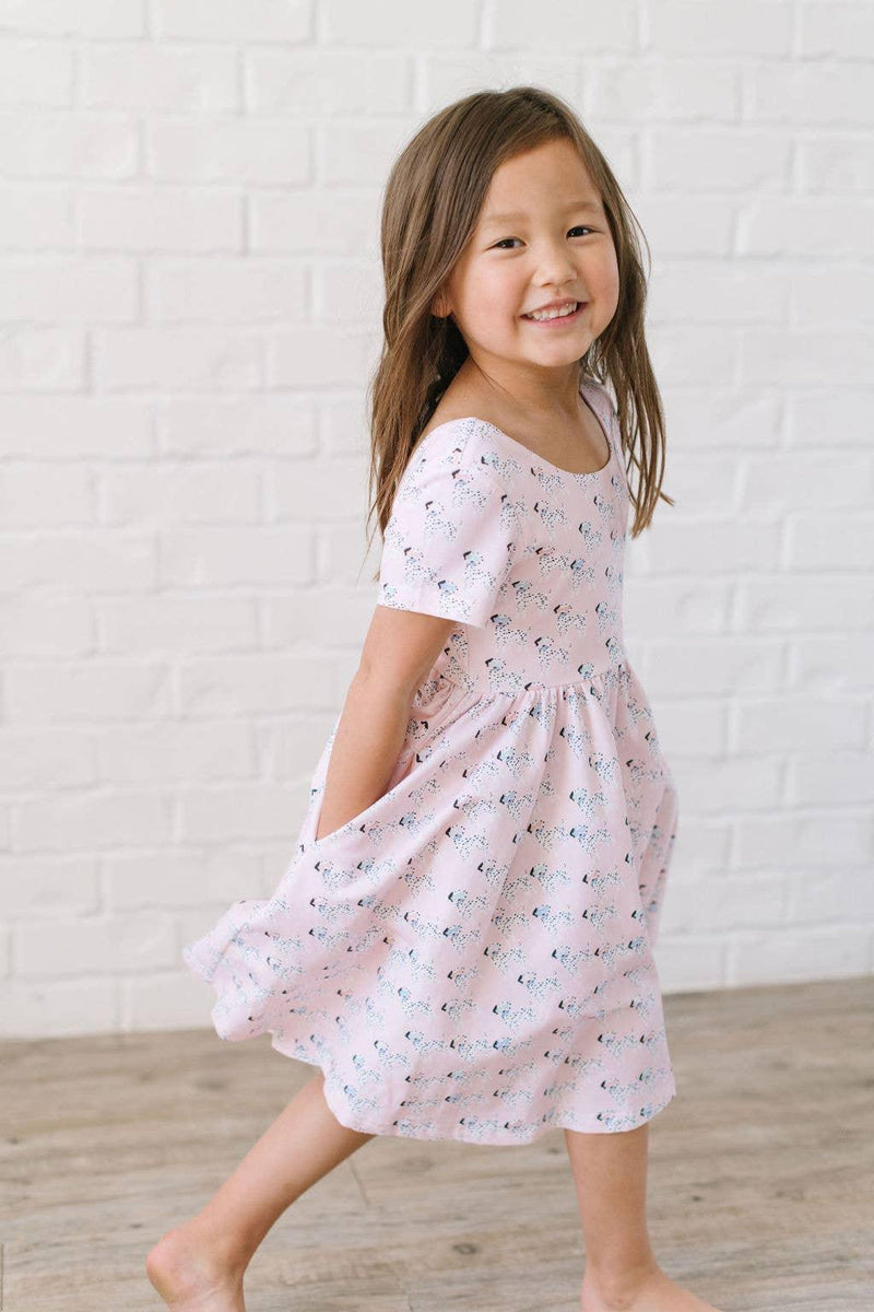 Girls Dress| Classic Twirl- Dalmatian | Ollie Jay - The Ridge Kids