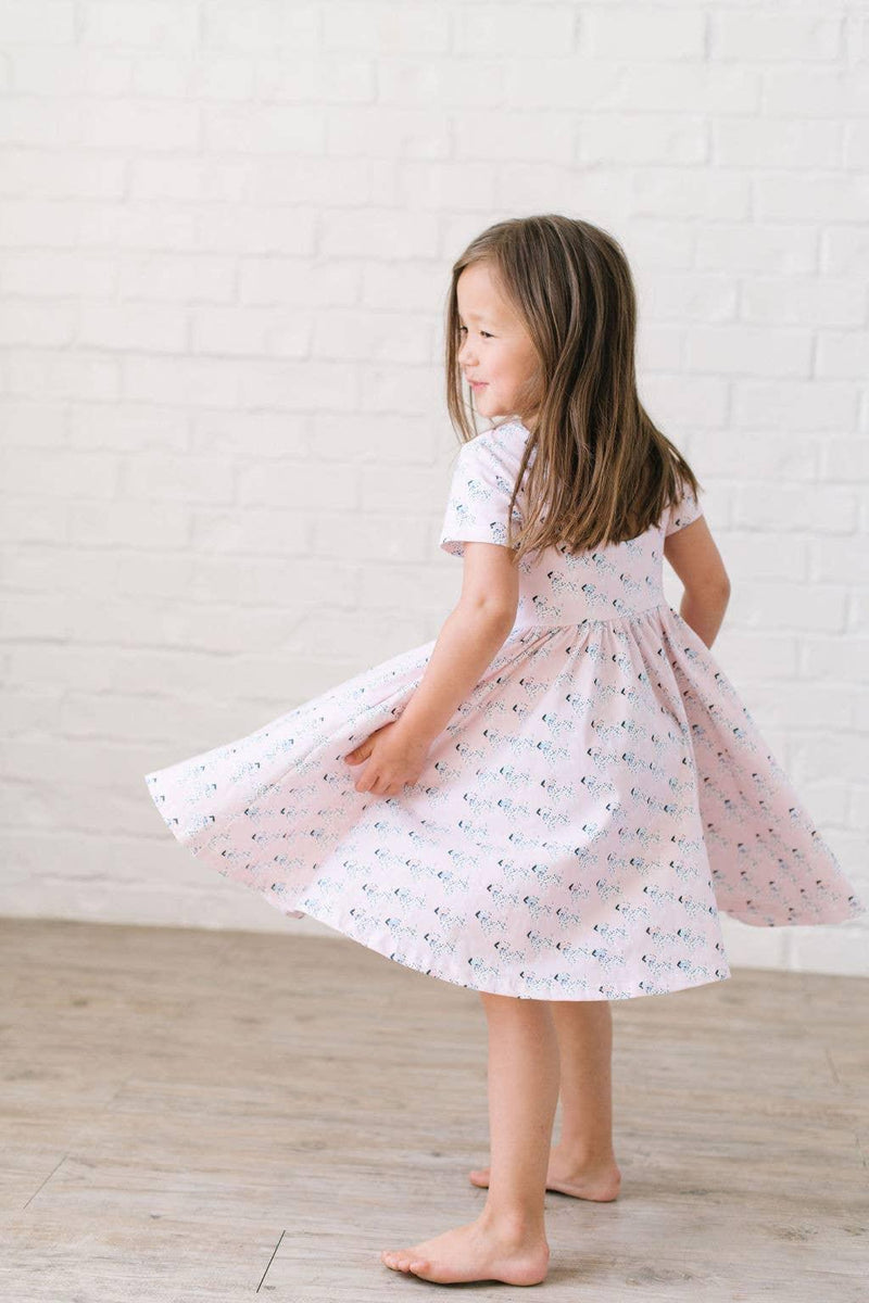 Girls Dress| Classic Twirl- Dalmatian | Ollie Jay - The Ridge Kids