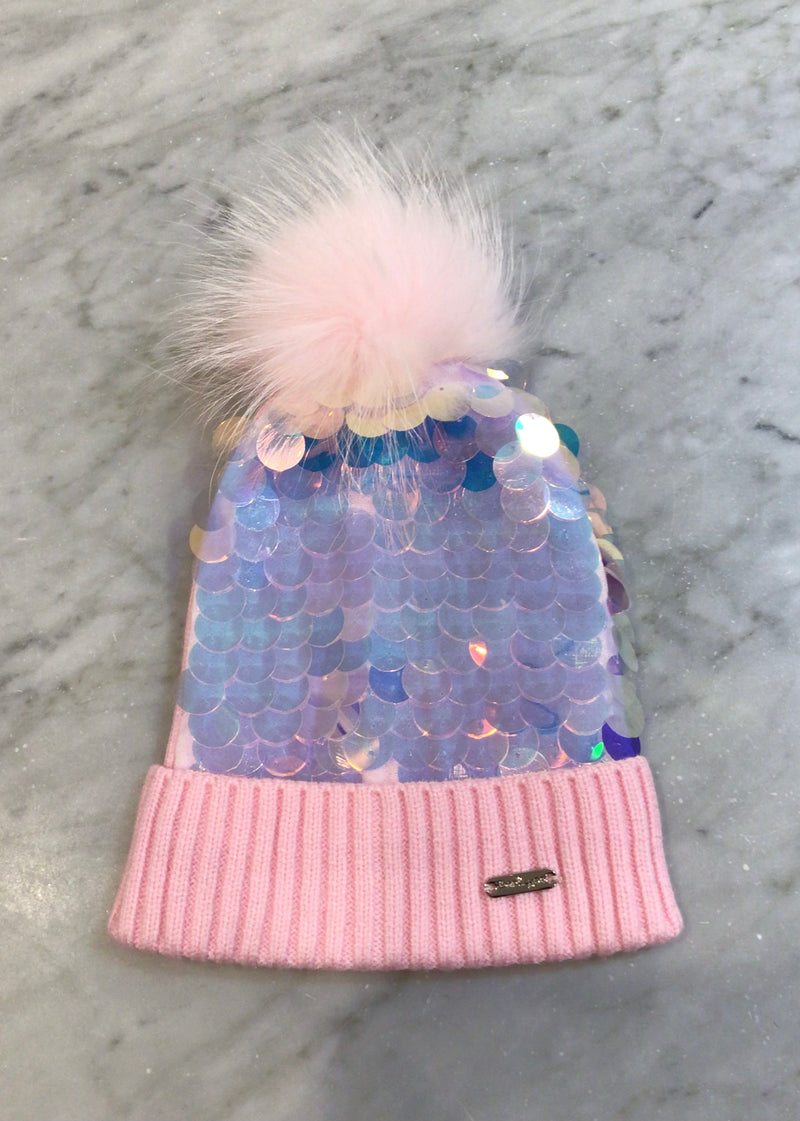 Girls Hat | Large Pailette Fur Hat - assorted | Bari Lynn Accessories - The Ridge Kids