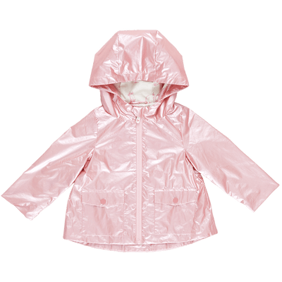 Girls Jackets | Rain Coat: Rafa- Pink Metallic | Pink Chicken - The Ridge Kids