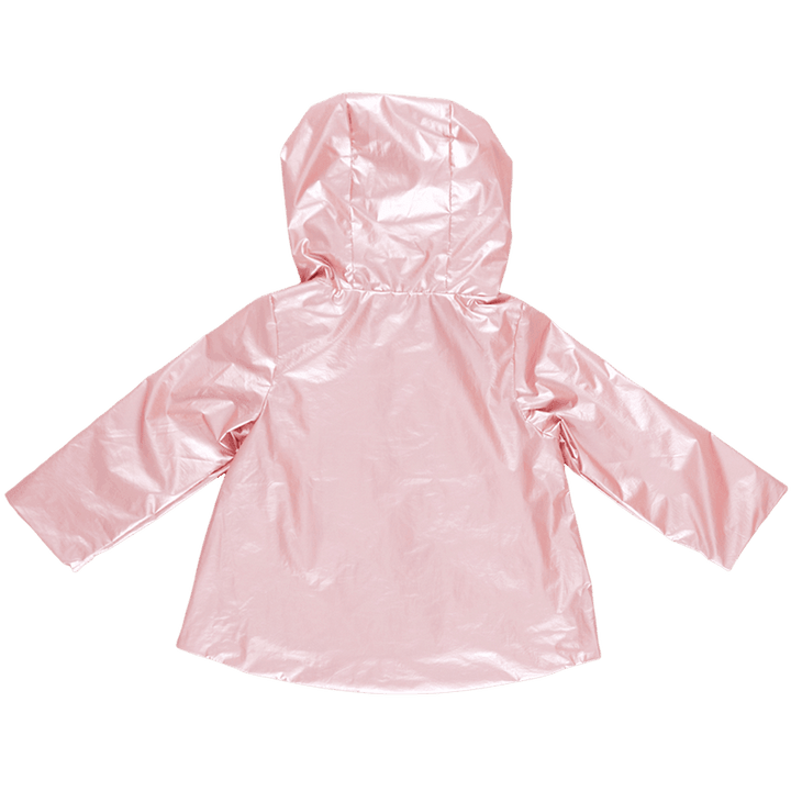 Girls Jackets | Rain Coat: Rafa- Pink Metallic | Pink Chicken - The Ridge Kids