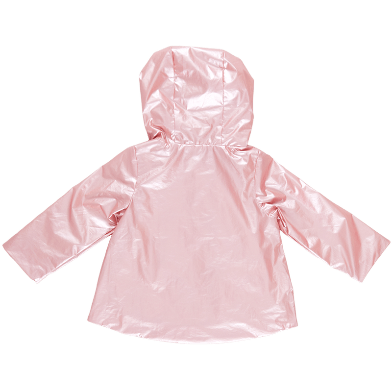 Girls Jackets | Rain Coat: Rafa- Pink Metallic | Pink Chicken - The Ridge Kids