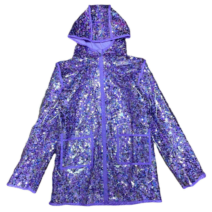 Girls Jackets | Raincoat: Sequin Magic - Purple | Lola and The Boys - The Ridge Kids