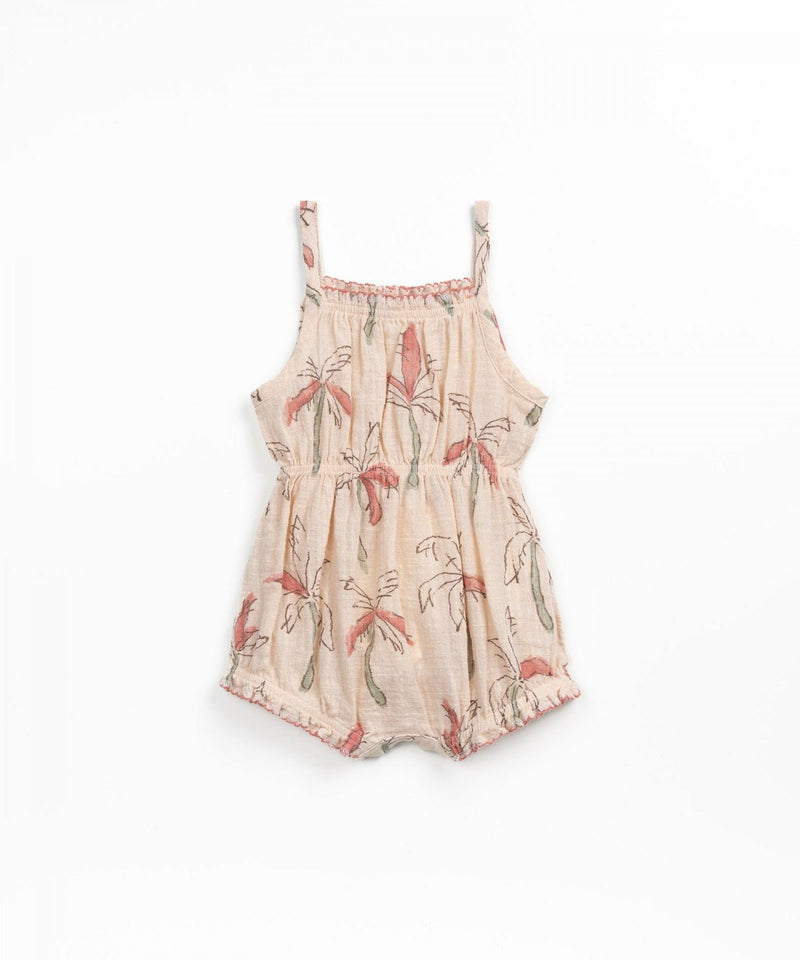 Girls Jumpsuit | Pink Palm Trees | Play Up - The Ridge Kids