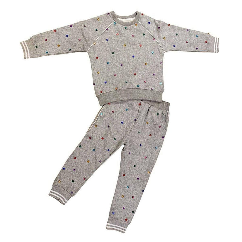 Girls Loungewear | Rainbow Gem Trackset | Lola and The Boys - The Ridge Kids