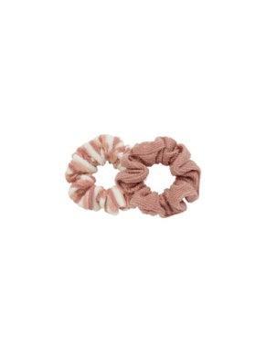 Girls Scrunchie Set | Lipstick Pink Stripe | Rylee and Cru - The Ridge Kids