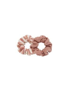 Girls Scrunchie Set | Lipstick Pink Stripe | Rylee and Cru - The Ridge Kids