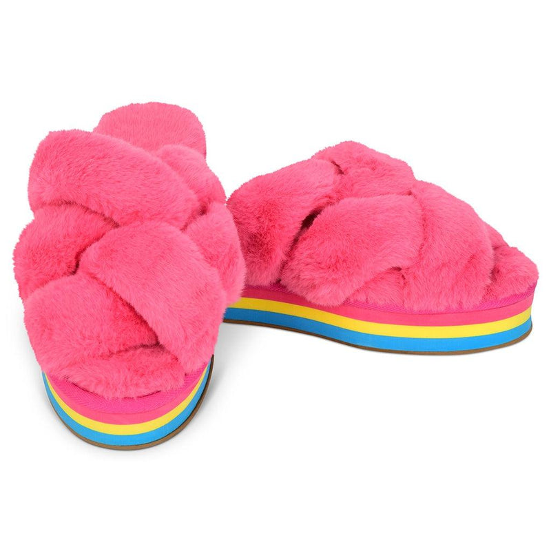 Girls Slippers | Furry Platform | Iscream - The Ridge Kids