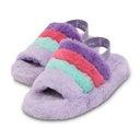 Girls Slippers | Purple, Pink & Blue Furry | IScream - The Ridge Kids