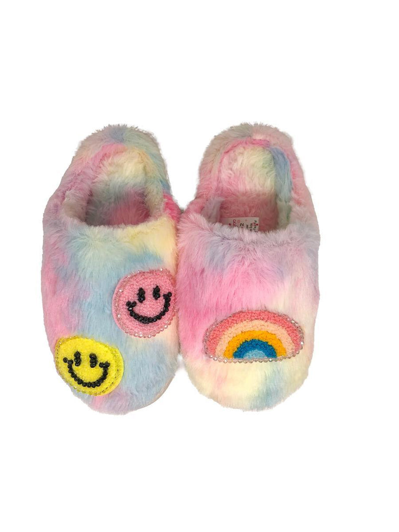 Girls Slippers | Slides- Tie Dye Patch | Bari Lynn Accessories - The Ridge Kids