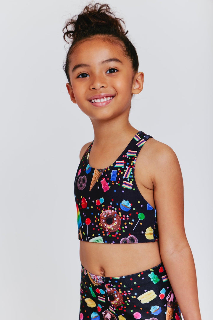 Girls Sports Bra | Candy Spill | Terez - The Ridge Kids