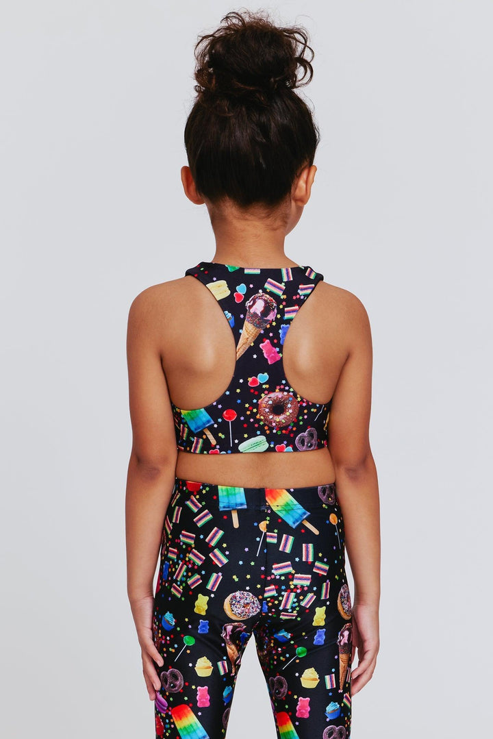 Girls Sports Bra | Candy Spill | Terez - The Ridge Kids