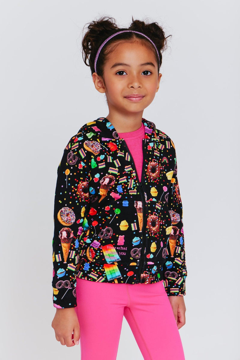 Girls Sweatshirt | Hoodie- Candy Spill | Terez - The Ridge Kids