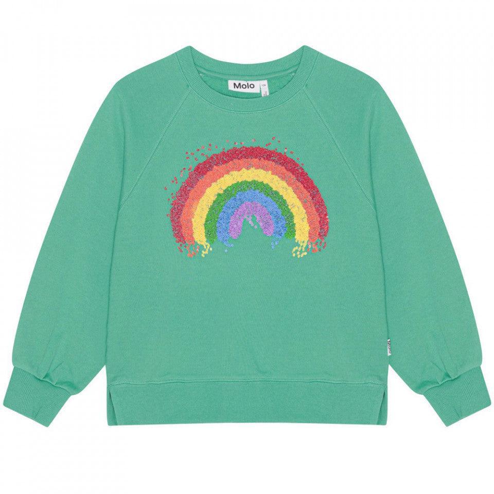 Girls Sweatshirt | Marilee- Chalk Green | Molo - The Ridge Kids