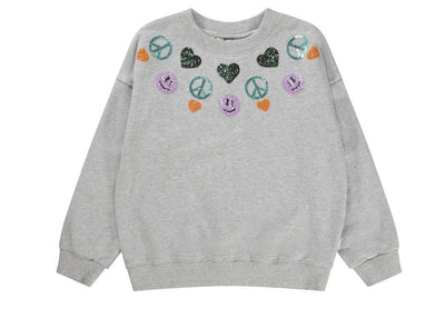 Girls Sweatshirt | Maxi - Nordic Sequin | Molo - The Ridge Kids