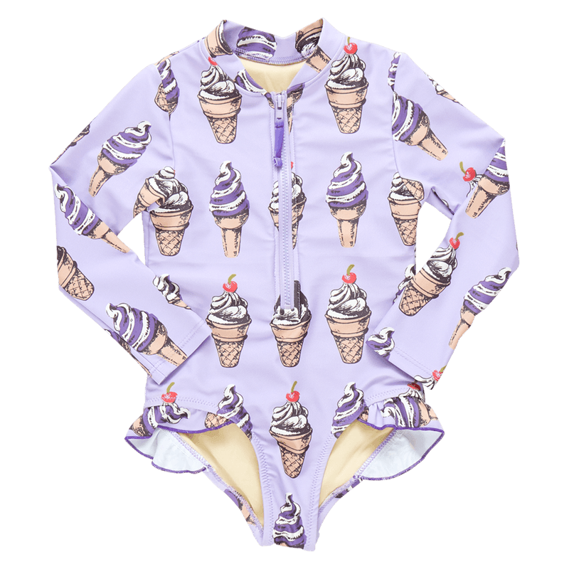 Girls Swimwear | Arden Suit- Lavender Soft Serve | Pink Chicken - The Ridge Kids