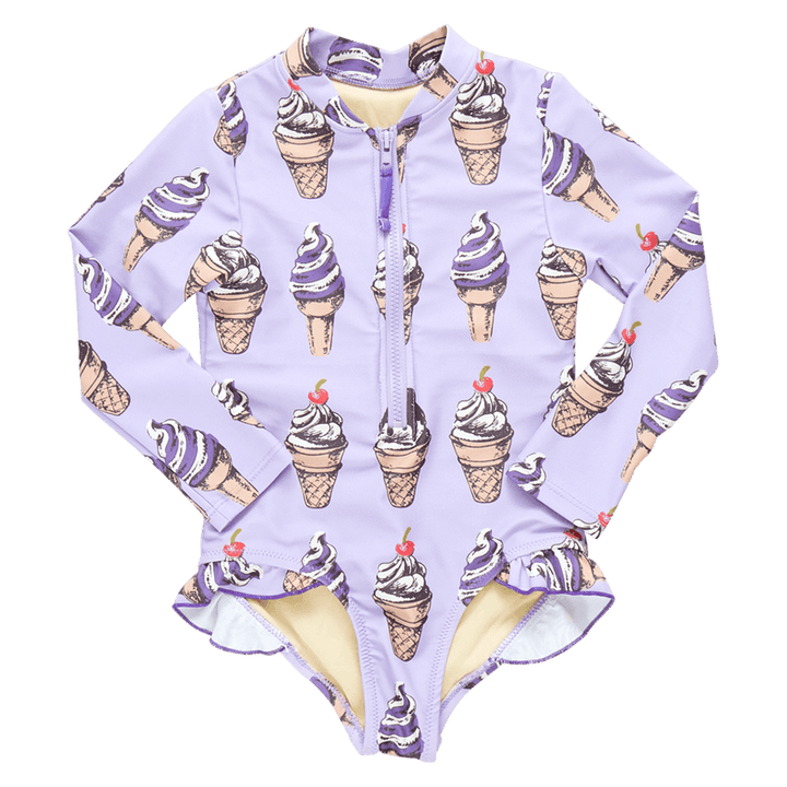 Girls Swimwear | Arden Suit- Lavender Soft Serve | Pink Chicken - The Ridge Kids