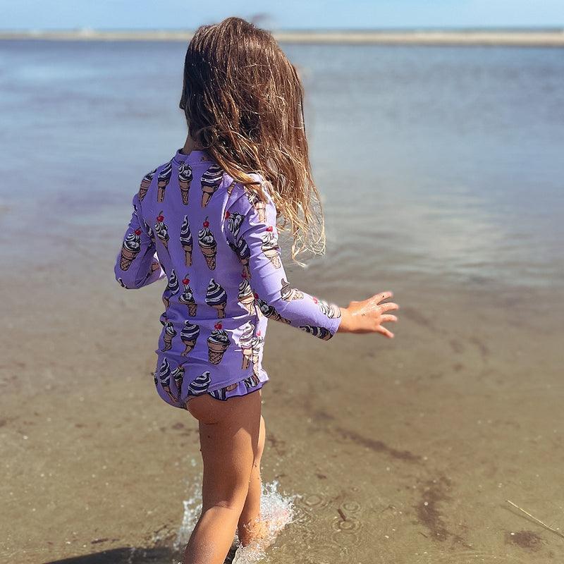 Girls Swimwear | Arden Suit- Lavender Soft Serve | Pink Chicken - The Ridge Kids