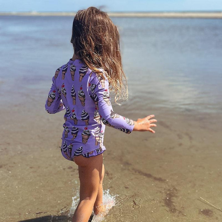 Girls Swimwear | Arden Suit- Lavender Soft Serve | Pink Chicken - The Ridge Kids