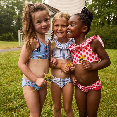 Girls Swimwear | Ariel Bikini- Strawberries | Pink Chicken - The Ridge Kids