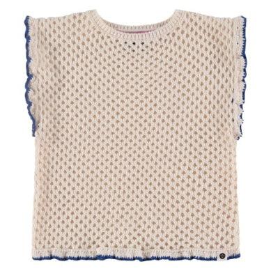 Girls Top | Creme Crochet | BABYFACE - The Ridge Kids