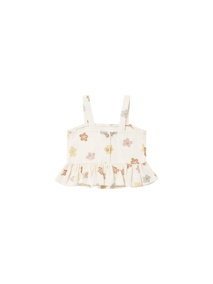 Girls Tops | Cropped Peplum Tank- Leilani | Rylee and Cru - The Ridge Kids