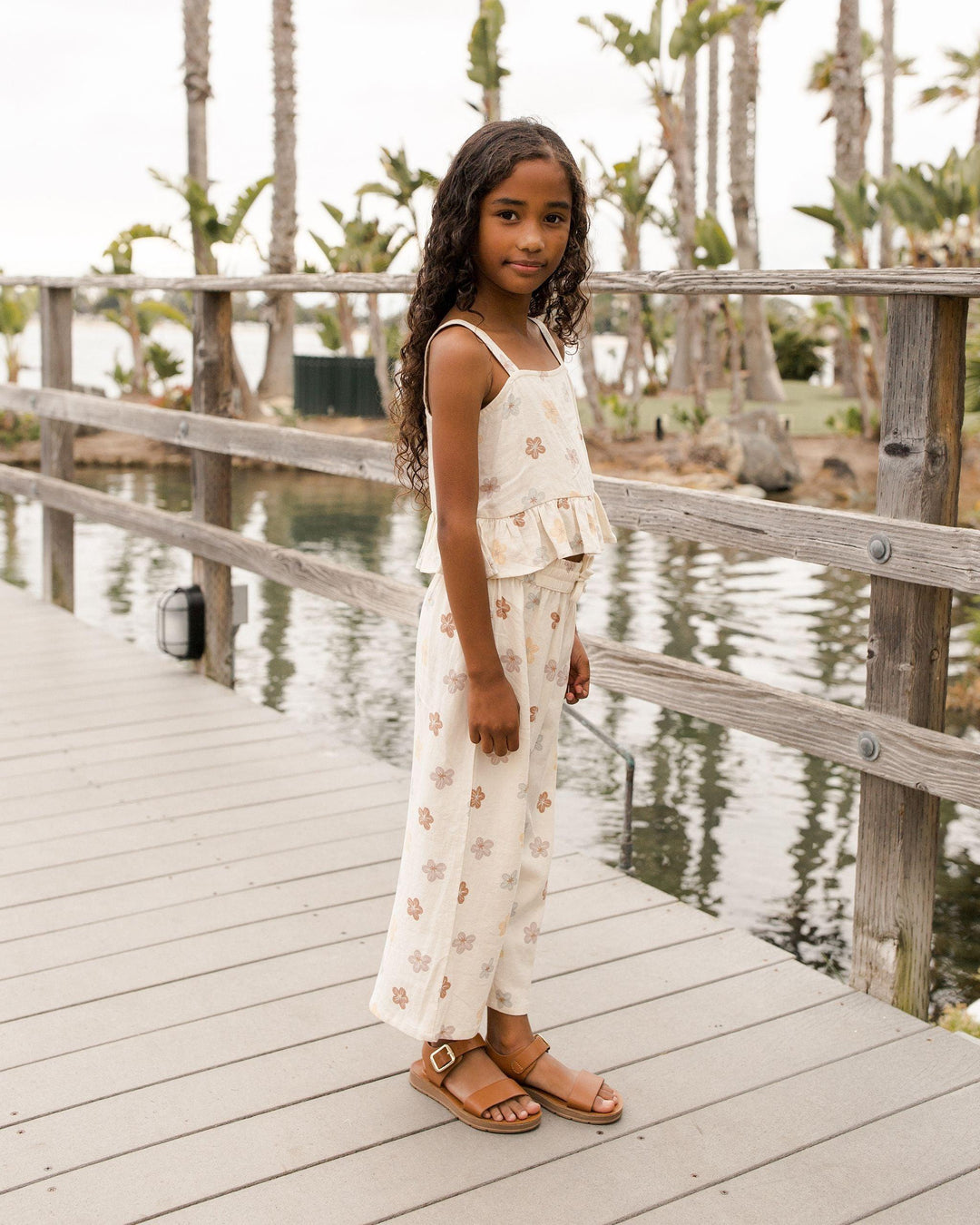 Girls Tops | Cropped Peplum Tank- Leilani | Rylee and Cru - The Ridge Kids