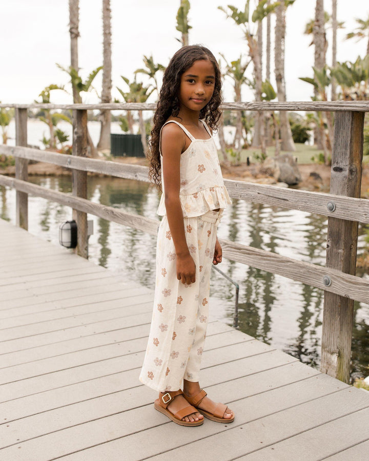 Girls Tops | Cropped Peplum Tank- Leilani | Rylee and Cru - The Ridge Kids